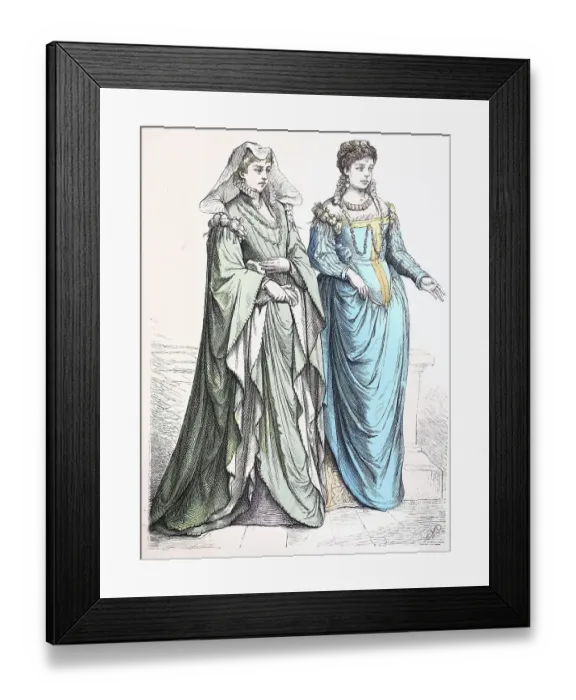 Framed Print : Folk traditional costume, clothing Framed Print : Folk traditional costume, clothing