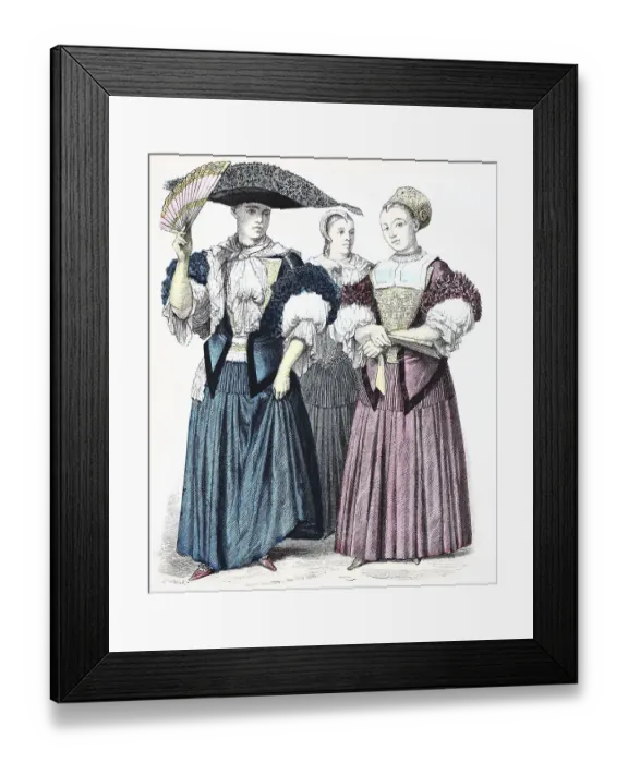 Framed Print : Folk traditional costume, clothing Framed Print : Folk traditional costume, clothing