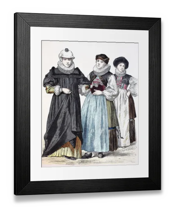 Framed Print : Folk traditional costume, clothing Framed Print : Folk traditional costume, clothing