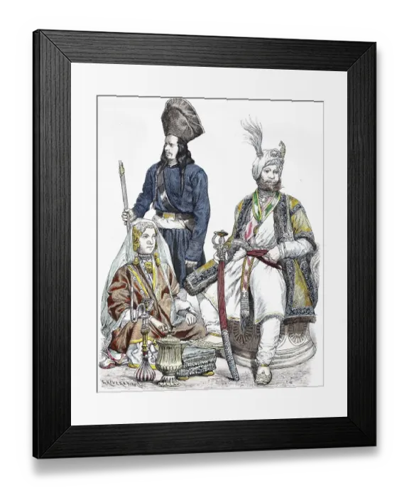Framed Print : Folk traditional costume, clothing Framed Print : Folk traditional costume, clothing
