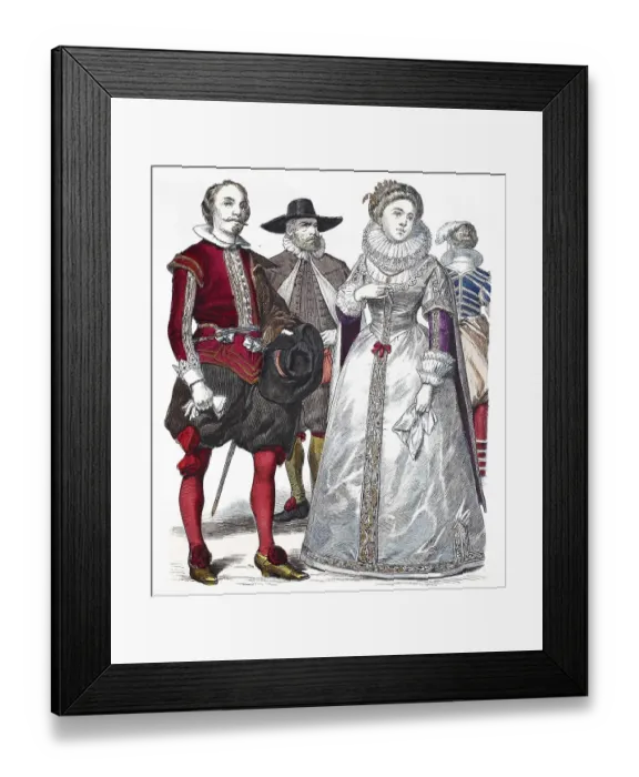 Framed Print : Popular traditional costume, Clothing