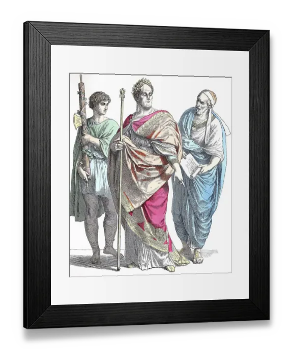 Framed Print : Popular traditional costume, Clothing