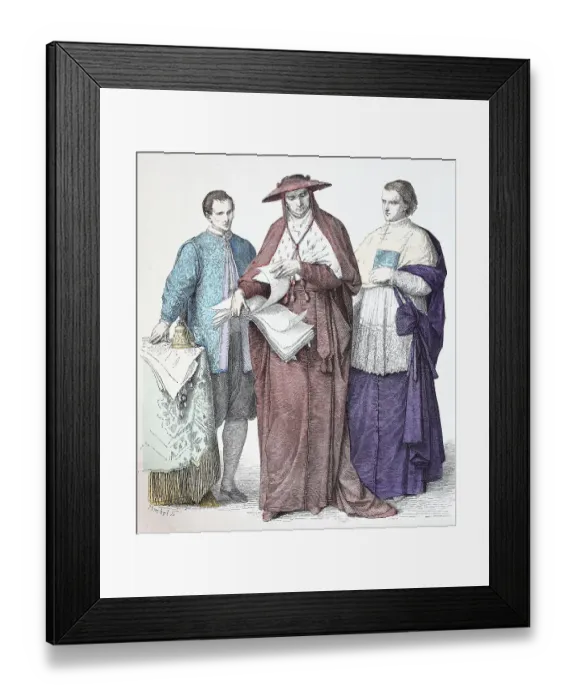 Framed Print : Folk traditional costume, Clothing