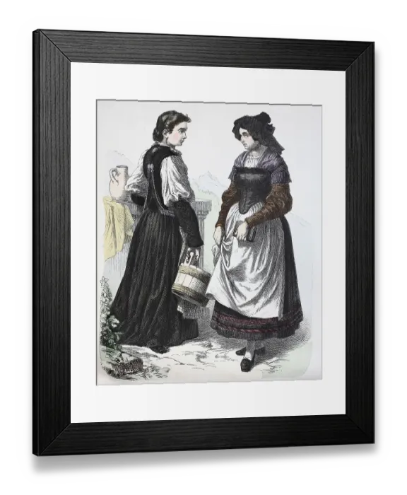 Framed Print : Folk traditional costume, clothing Framed Print : Folk traditional costume, clothing