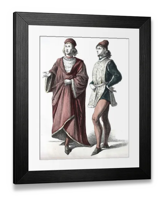 Framed Print : Popular traditional costume, Clothing