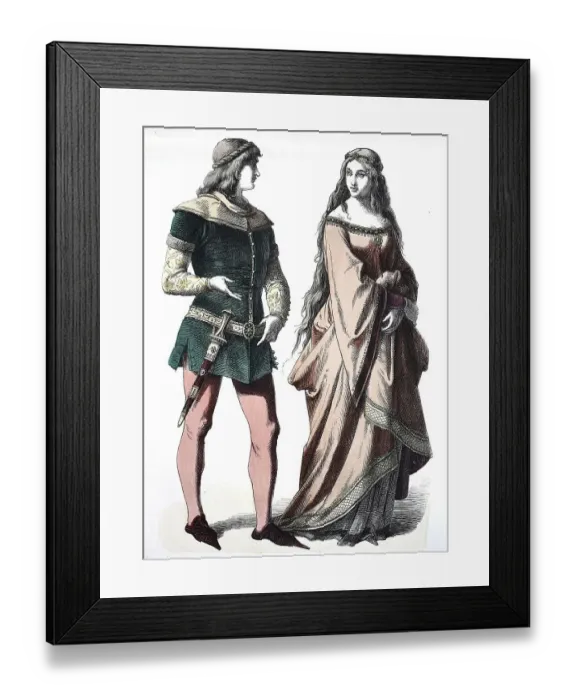 Framed Print : Folk traditional costume, clothing Framed Print : Folk traditional costume, clothing