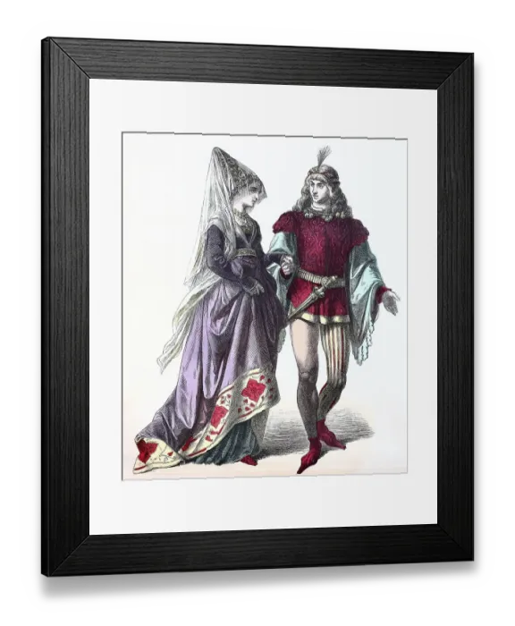Framed Print : Folk traditional costume, Clothing Framed Print : Folk traditional costume, Clothing