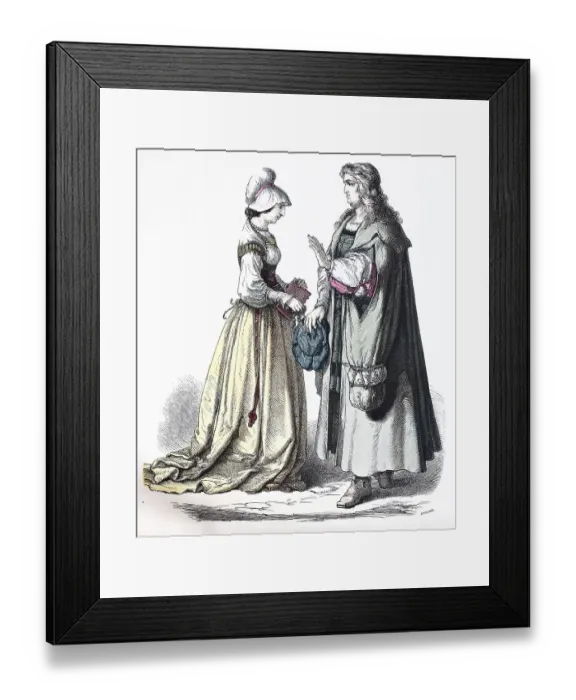 Framed Print : Folk Costume, Clothing, History of Costumes