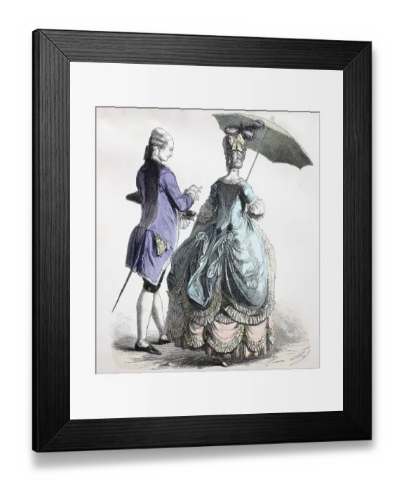 Framed Print : Folk traditional costume, clothing