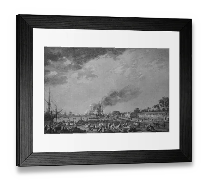 Framed Print : The port of Rochefort with the magazine for the colonies Framed Print : The port of Rochefort with the magazine for the colonies