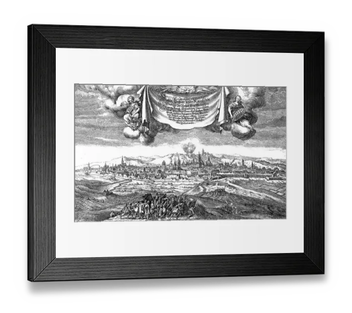 Framed Print : The Siege of Prague by the Swedes under Count Palatine Karl Gustav and Count Koenigsmark Framed Print : The Siege of Prague by the Swedes under Count Palatine Karl Gustav and Count Koenigsmark