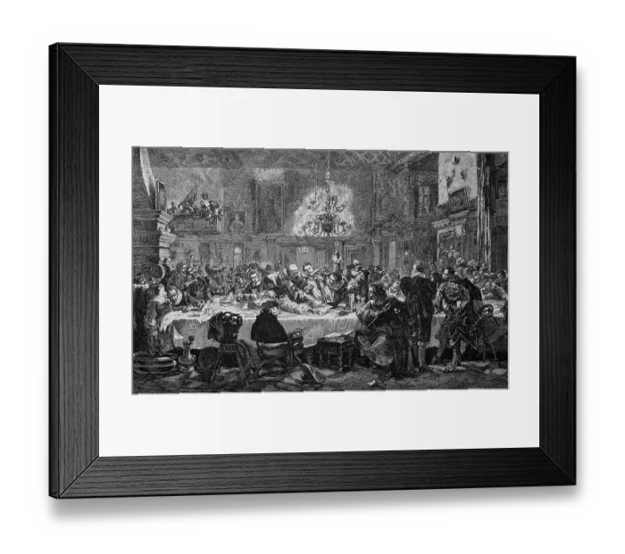 Framed Print : Guest Banquet of Wallenstein's Generals on 12 January 1634 Framed Print : Guest Banquet of Wallenstein's Generals on 12 January 1634
