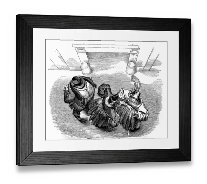 Framed Print : Passers-by seen from a third floor Framed Print : Passers-by seen from a third floor