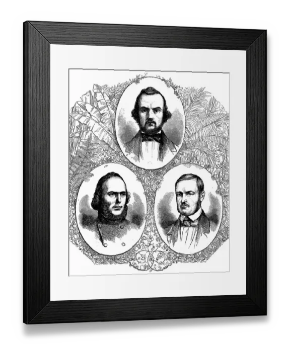 Framed Print : James Richardson, born 1809, indo-pacific king mackerel (1851)