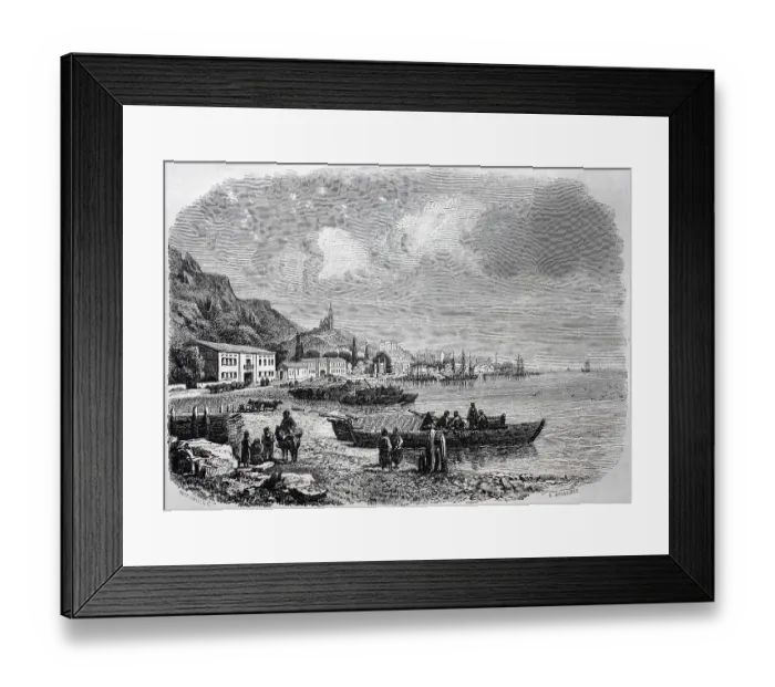 Framed Print : Yalta in 1870, Yalta, Armenian Framed Print : Yalta in 1870, Yalta, Armenian