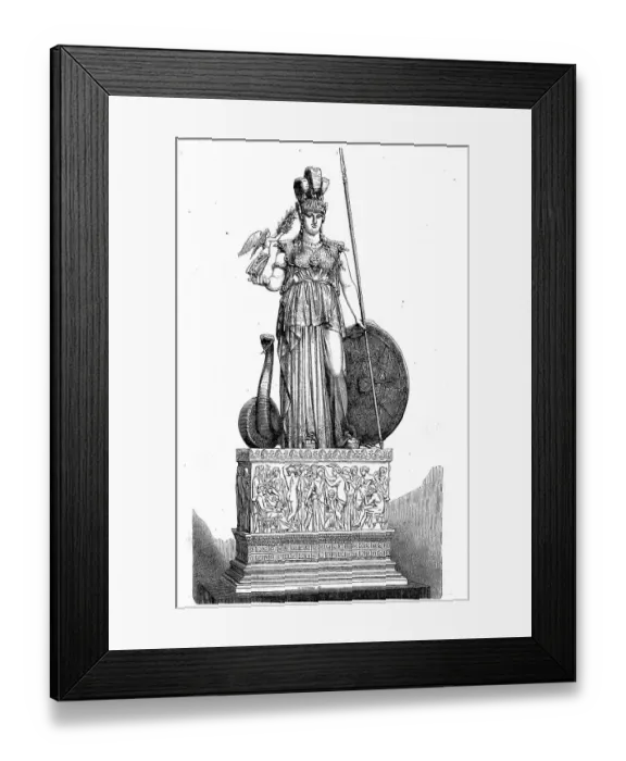 Framed Print : Minerva is a Roman goddess who was worshipped in particular by the Sabines