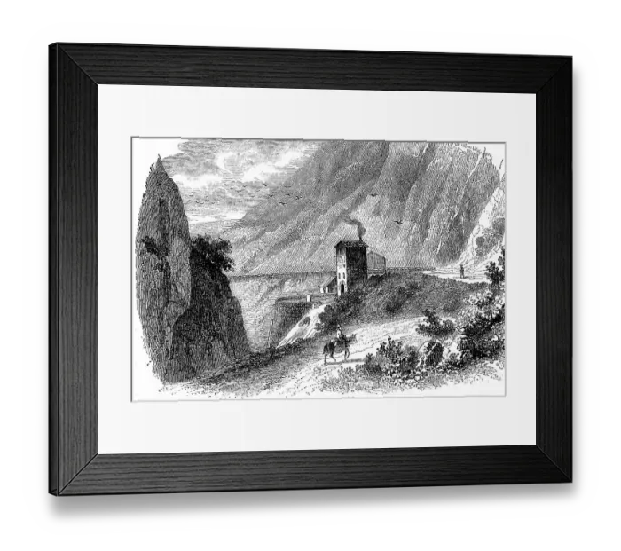 Framed Print : Mill near Clamouse on the banks of the Herault