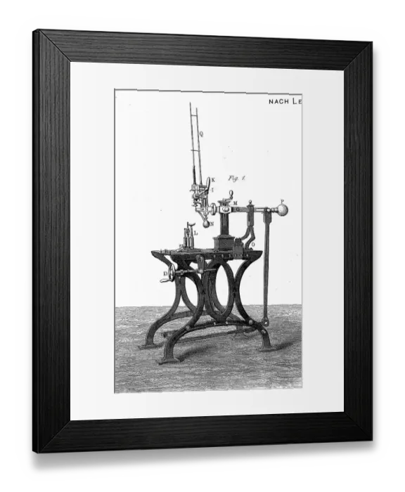 Framed Print : Tool for making shoes, by Koch & Company Leipzig