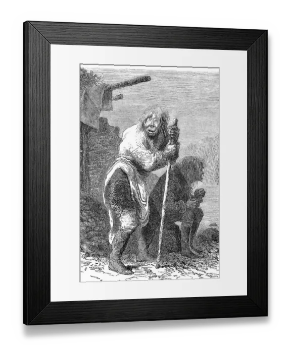 Framed Print : Eskimo from Lapland, Sweden, Historical Framed Print : Eskimo from Lapland, Sweden, Historical