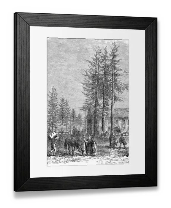 Framed Print : Polling station at Lac Donner in California Framed Print : Polling station at Lac Donner in California