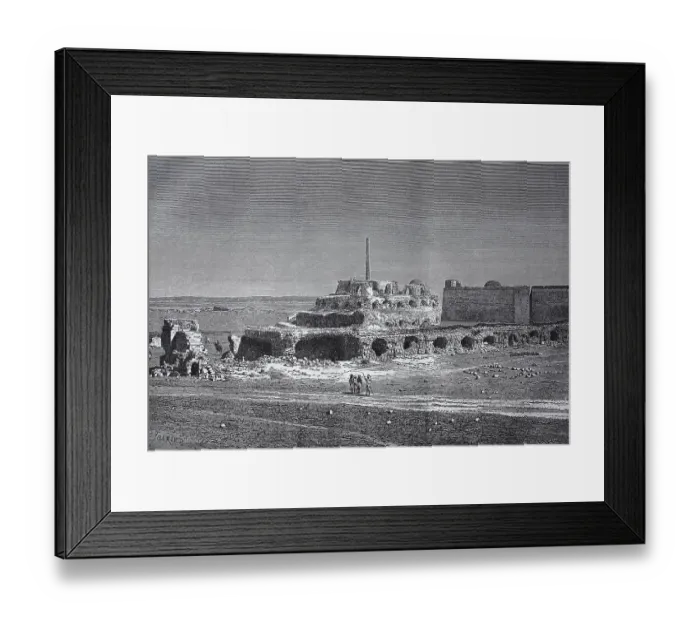 Framed Print : Ruins of the Palace of Feroze in 1880 Framed Print : Ruins of the Palace of Feroze in 1880