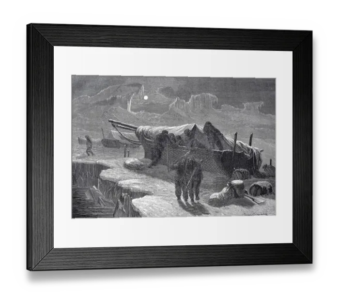 Framed Print : Second German North Polar Expedition