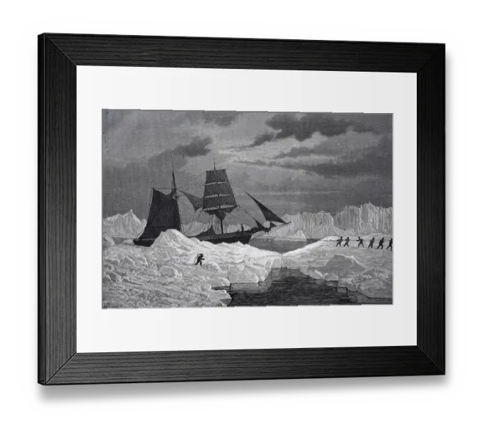 Framed Print : Second German North Polar Expedition Framed Print : Second German North Polar Expedition
