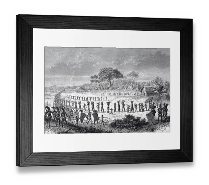 Framed Print : Entry into the Mbanga of Isingerria