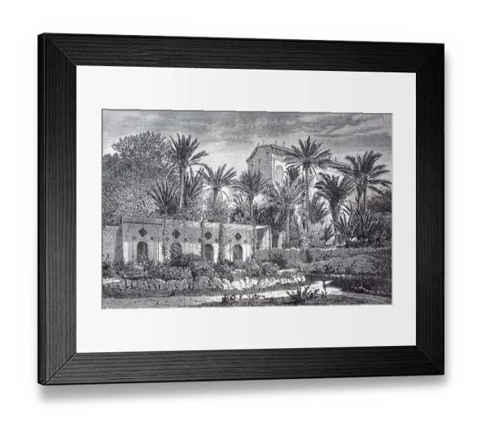 Framed Print : The Moreno Garden, Bordighera, Imperia Province