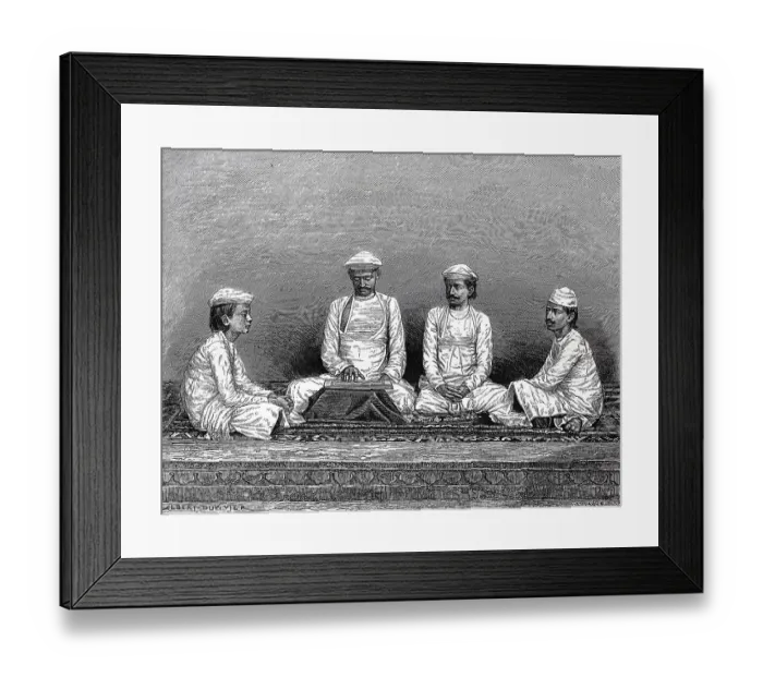 Framed Print : Men of the Bengal Brahmin Caste in 1860 Framed Print : Men of the Bengal Brahmin Caste in 1860