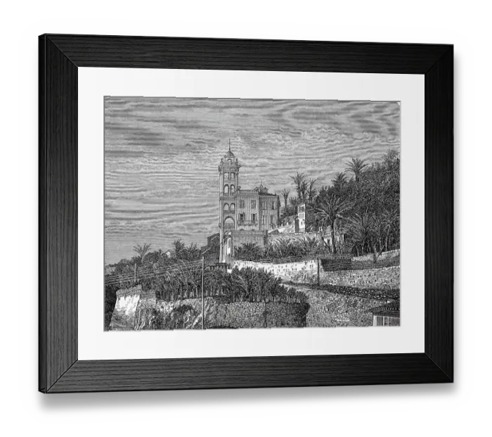 Framed Print : View of the garden of Villa Garnet in 1880 Framed Print : View of the garden of Villa Garnet in 1880