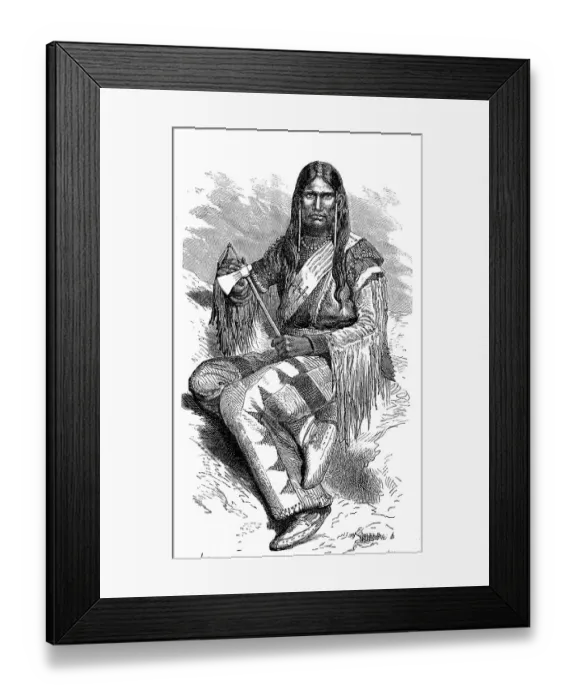 Framed Print : Shore clingfish (1810), 1900, chief of the Eastern Shoshone Indians Framed Print : Shore clingfish (1810), 1900, chief of the Eastern Shoshone Indians