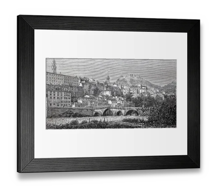 Framed Print : Ventimiglia, town in northern Italy in the province of Imperia Framed Print : Ventimiglia, town in northern Italy in the province of Imperia
