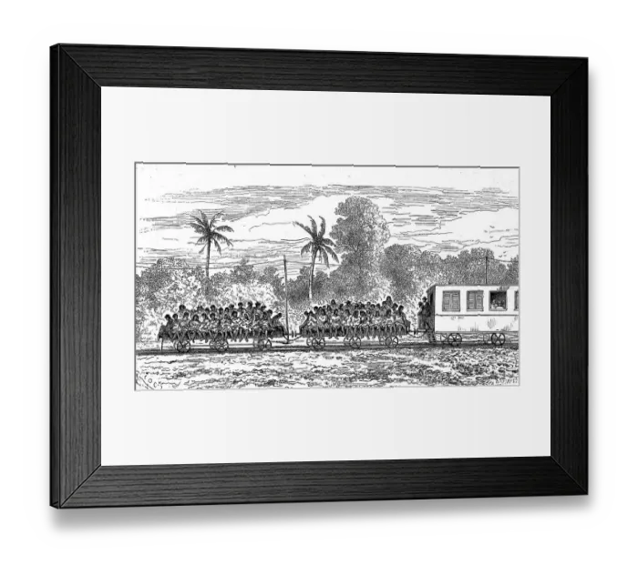 Framed Print : Poor man's train carriage, railway Framed Print : Poor man's train carriage, railway