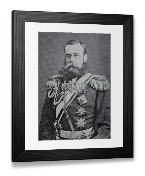 Framed Print : Mikhail Dmitriyevich Skobelev, 29 September 1843