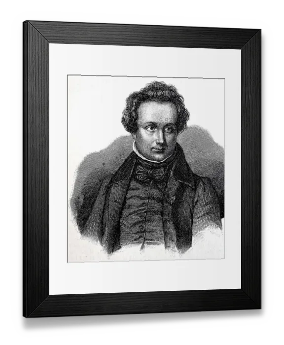Framed Print : Victor Marie Hugo, 26 February 1802 Framed Print : Victor Marie Hugo, 26 February 1802