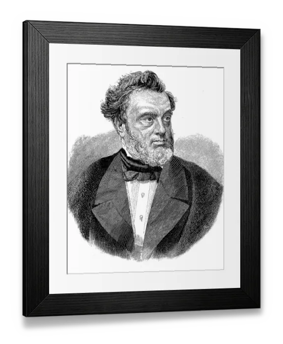 Framed Print : Jules Claude Gabriel Favre, 21 March 1809