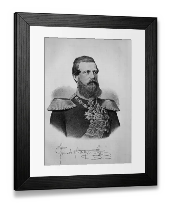 Framed Print : Frederick III 18 October 1831, 15 June 1888