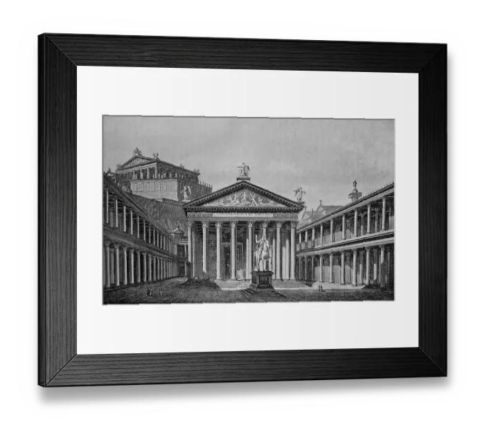 Framed Print : The Forum Julianum with the Temple of Venus Genetrix