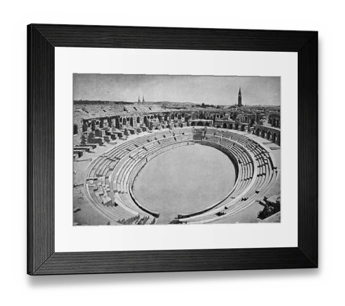 Framed Print : Ruins of the Roman arena in Nimes Framed Print : Ruins of the Roman arena in Nimes
