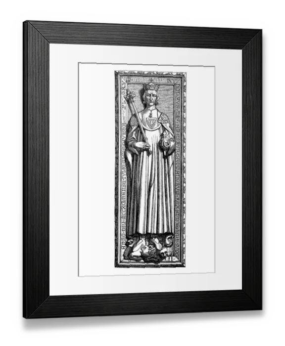 Framed Print : Rudolf I. 1. May 1218, 15. July 1291