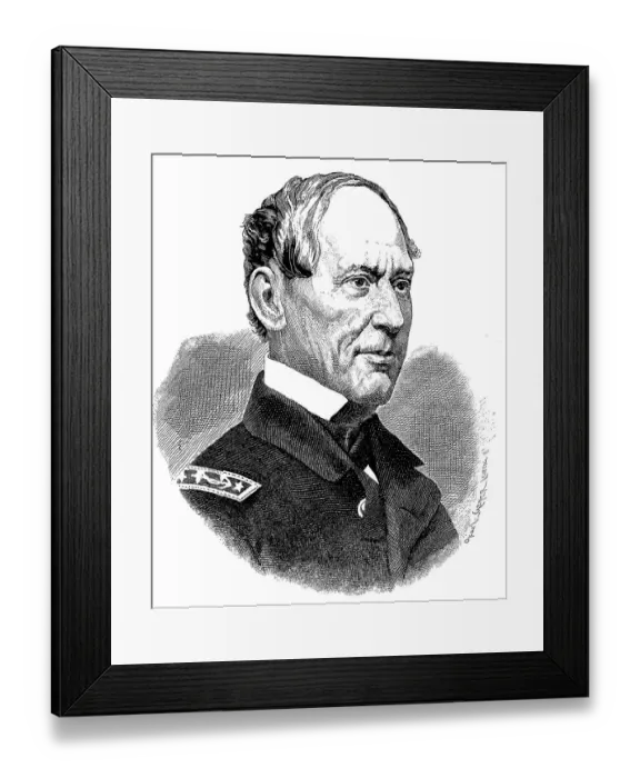Framed Print : David Glasgow Farragut, 5 July 1801