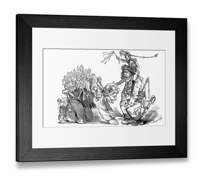 Framed Print : Der deutsche Michl in der Reitschule