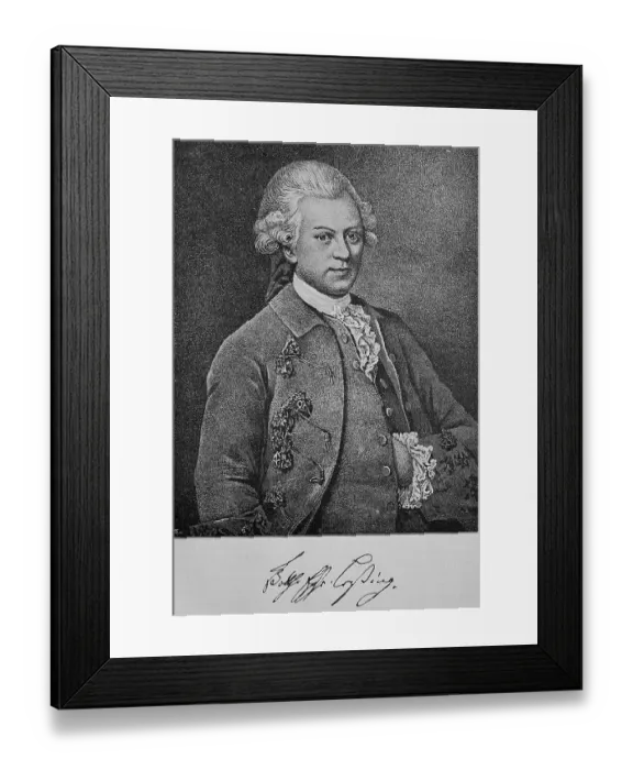 Framed Print : Gotthold Ephraim Lessing, 22 January 1729-15 February 1781
