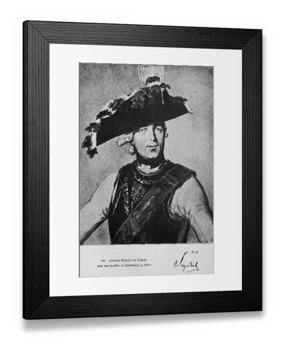 Framed Print : Friedrich Wilhelm Freiherr von Seydlitz-Kurzbach Framed Print : Friedrich Wilhelm Freiherr von Seydlitz-Kurzbach