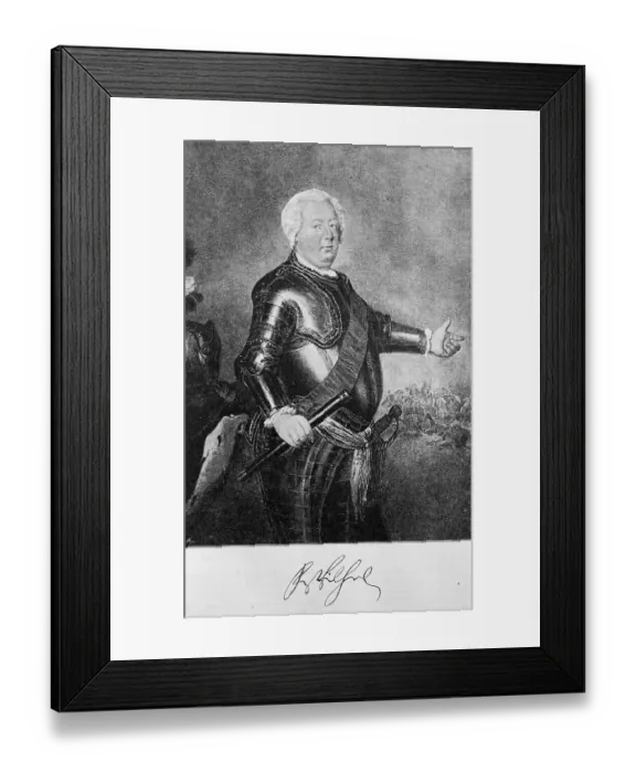 Framed Print : Frederick William I of the House of Hohenzollern Framed Print : Frederick William I of the House of Hohenzollern