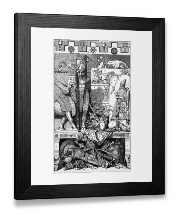 Framed Print : Cultural Monuments of the Assyrian Culture