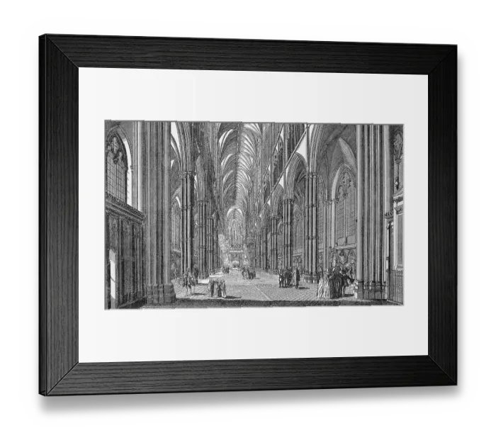 Framed Print : Interior of Westminster Abbey in London