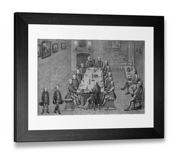 Framed Print : An Evening Party of King Frederick William I the Tobacco College Framed Print : An Evening Party of King Frederick William I the Tobacco College