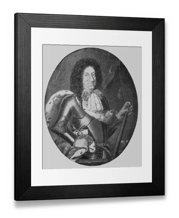 Framed Print : Christian V. 15. April 1646, 25 Framed Print : Christian V. 15. April 1646, 25